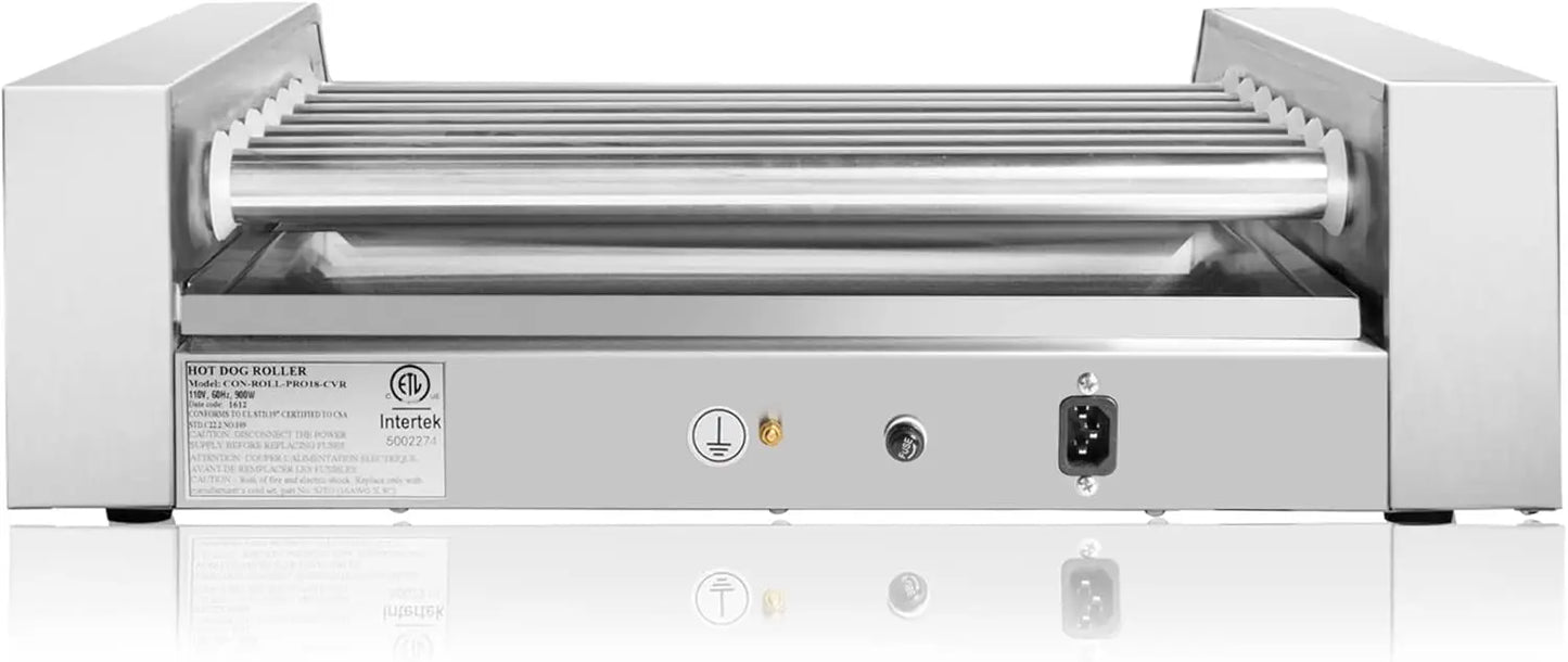 XMSJ Electric 7 Roller Hot Dog Grill 900 Watt Commercial