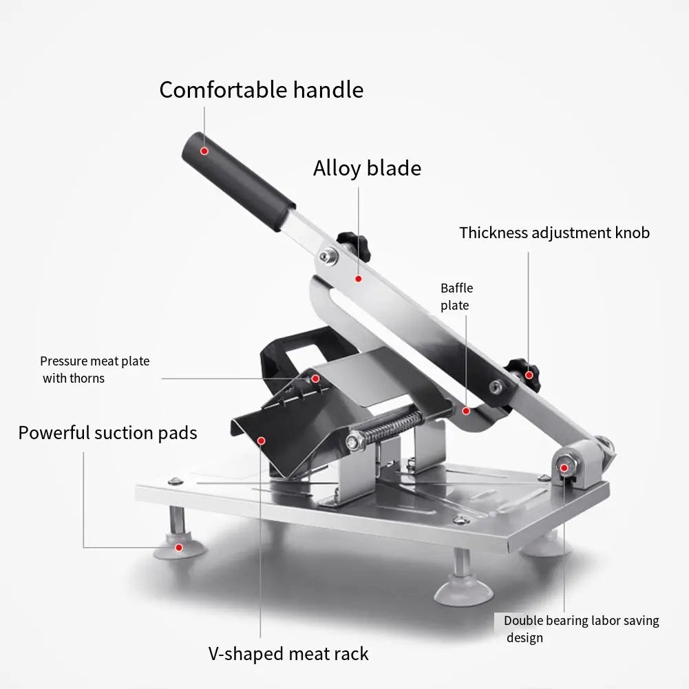 Alloet Beef Mutton Rolls Cutter Meat Slicer Stainless Steel Machine