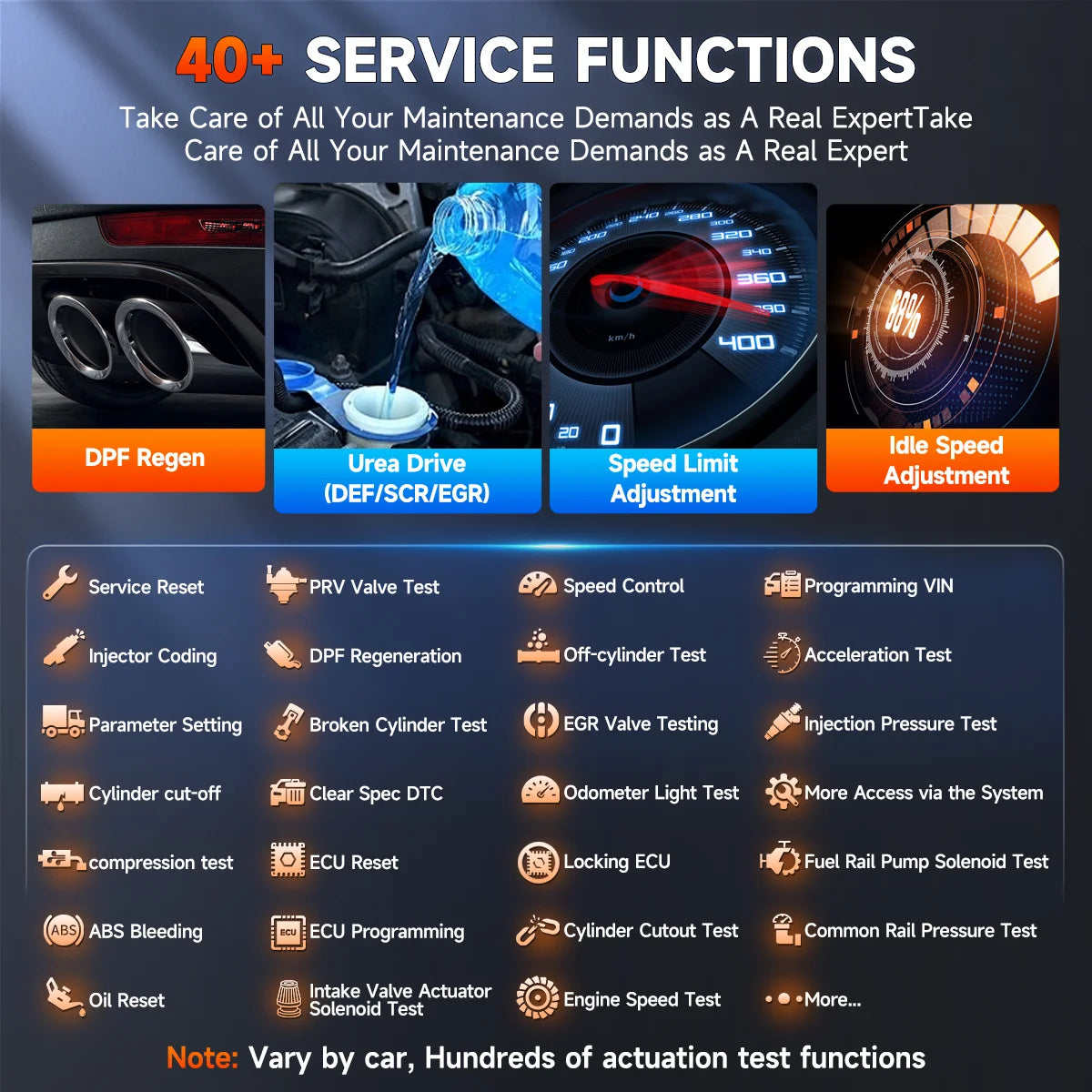 ANCEL V5 HD Heavy Duty Truck Bi Directional Diagnostic Scanner
