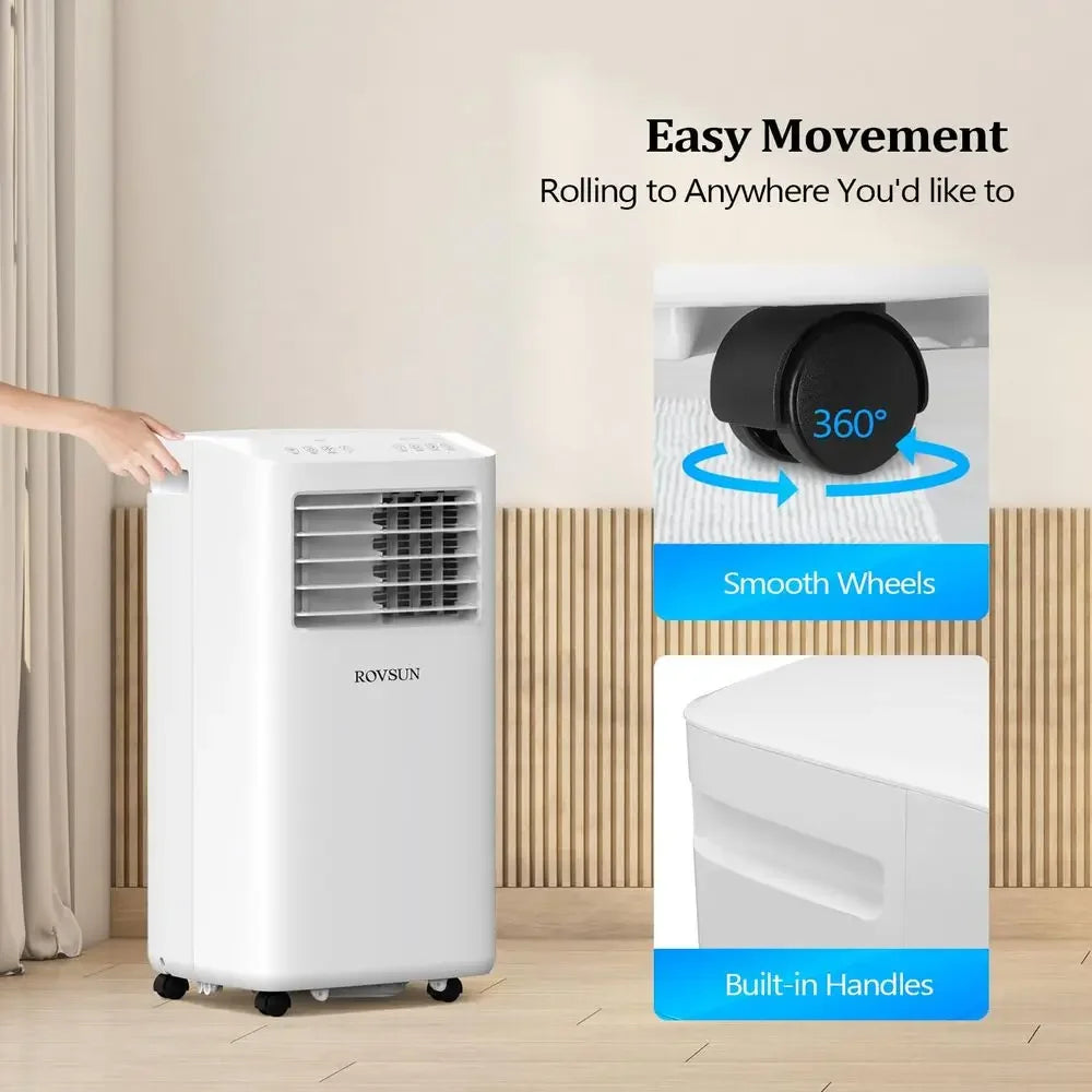 WiFi Enabled 10000 BTU Portable Air Conditioner With Heat Dehumidifier