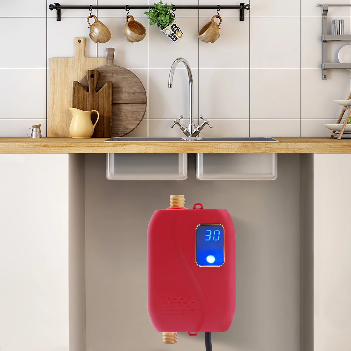 Sweetmile 3000W Instant Tankless Water Heater With Digital Display