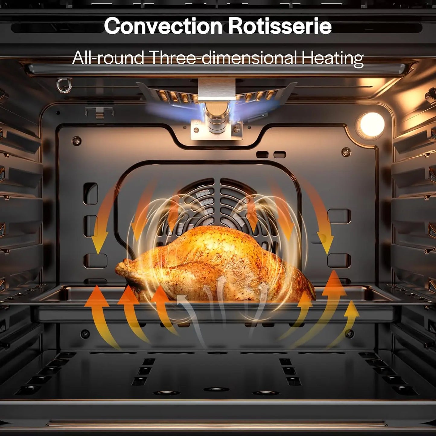 XMSJ Built In LPG Wall Oven With Convection And Rotisserie