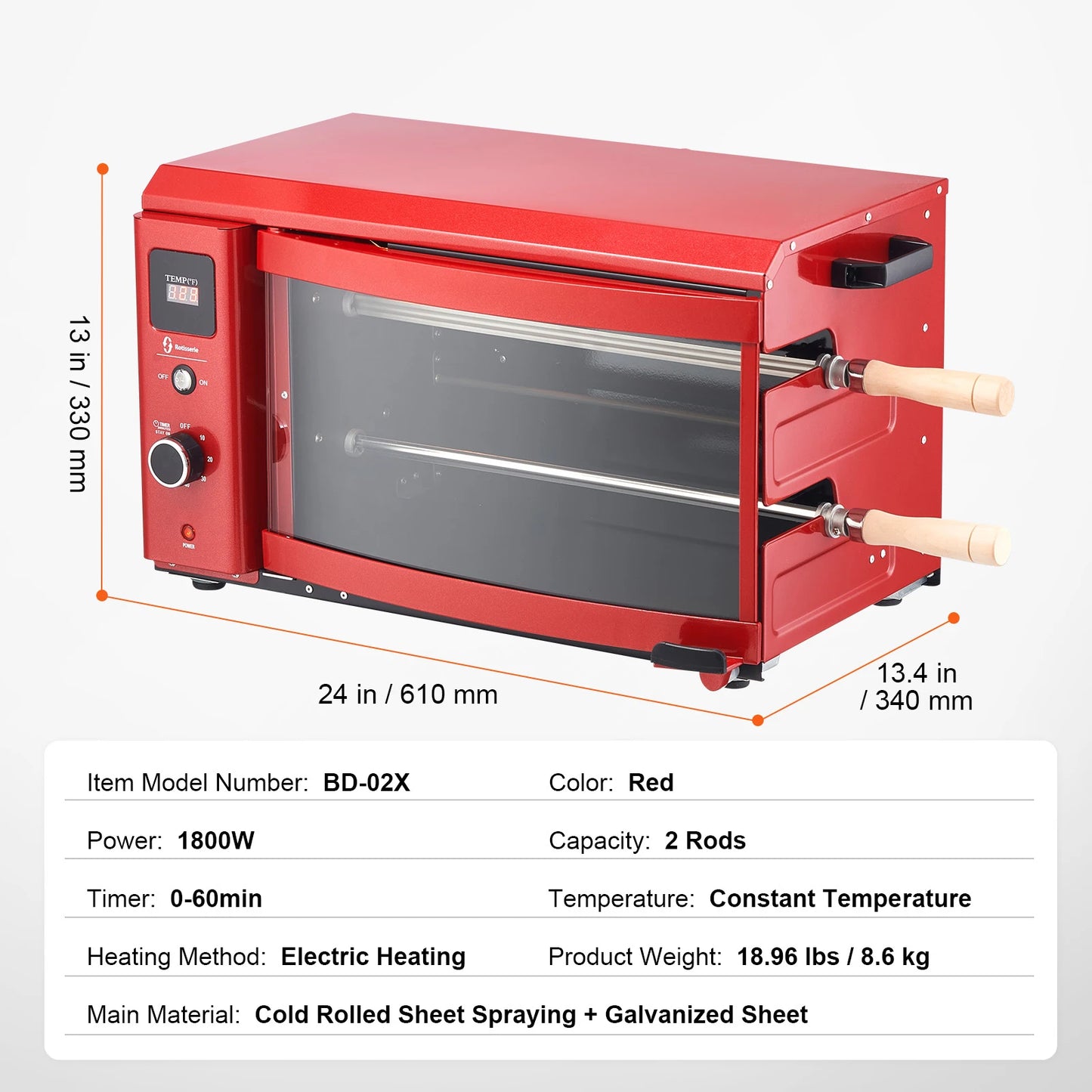 VEVOR Shawarma Grill Machine For Commercial Kitchen And Restaurant