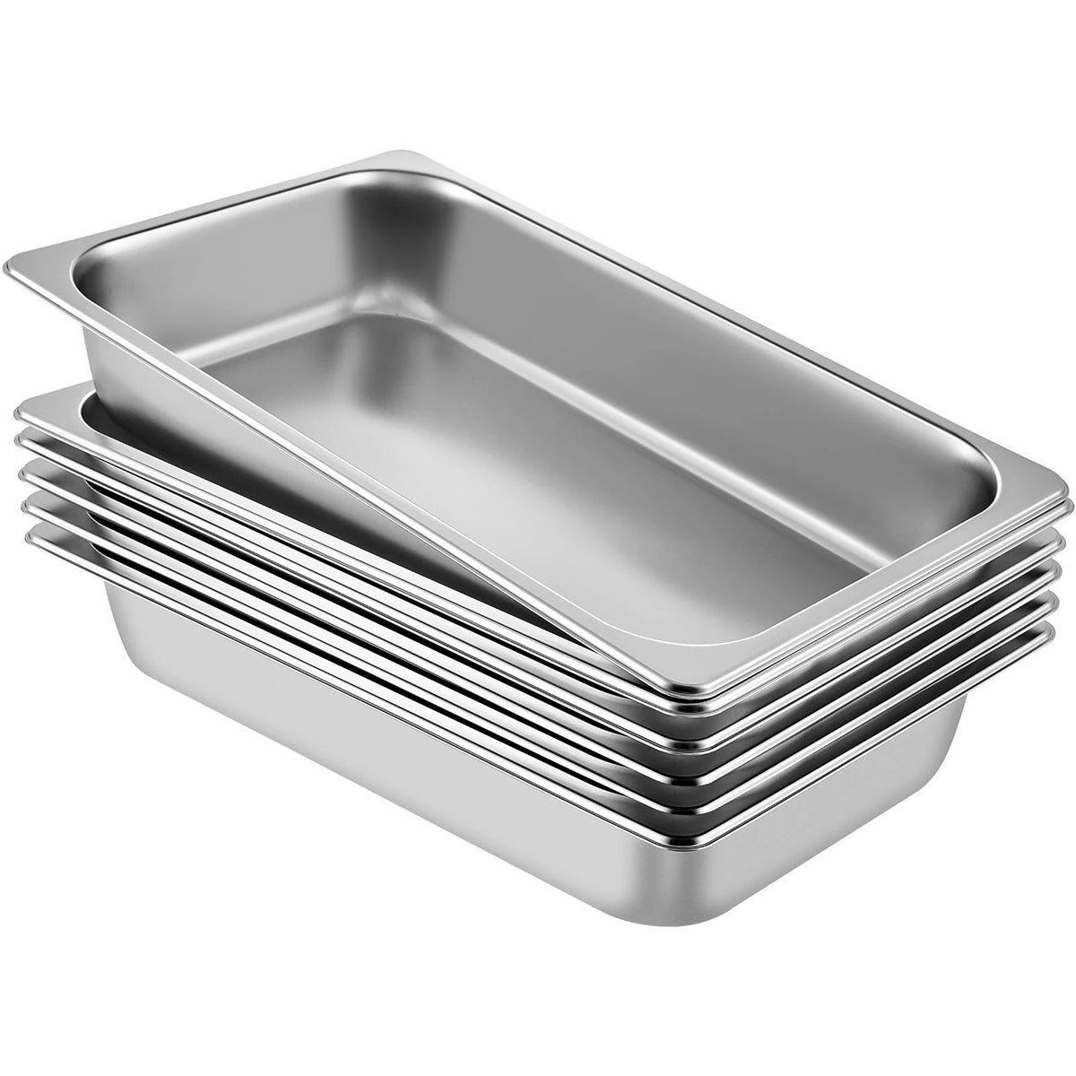 SucceBuy Stainless Steel Buffet Chafing Dish Steam Table Food Pans