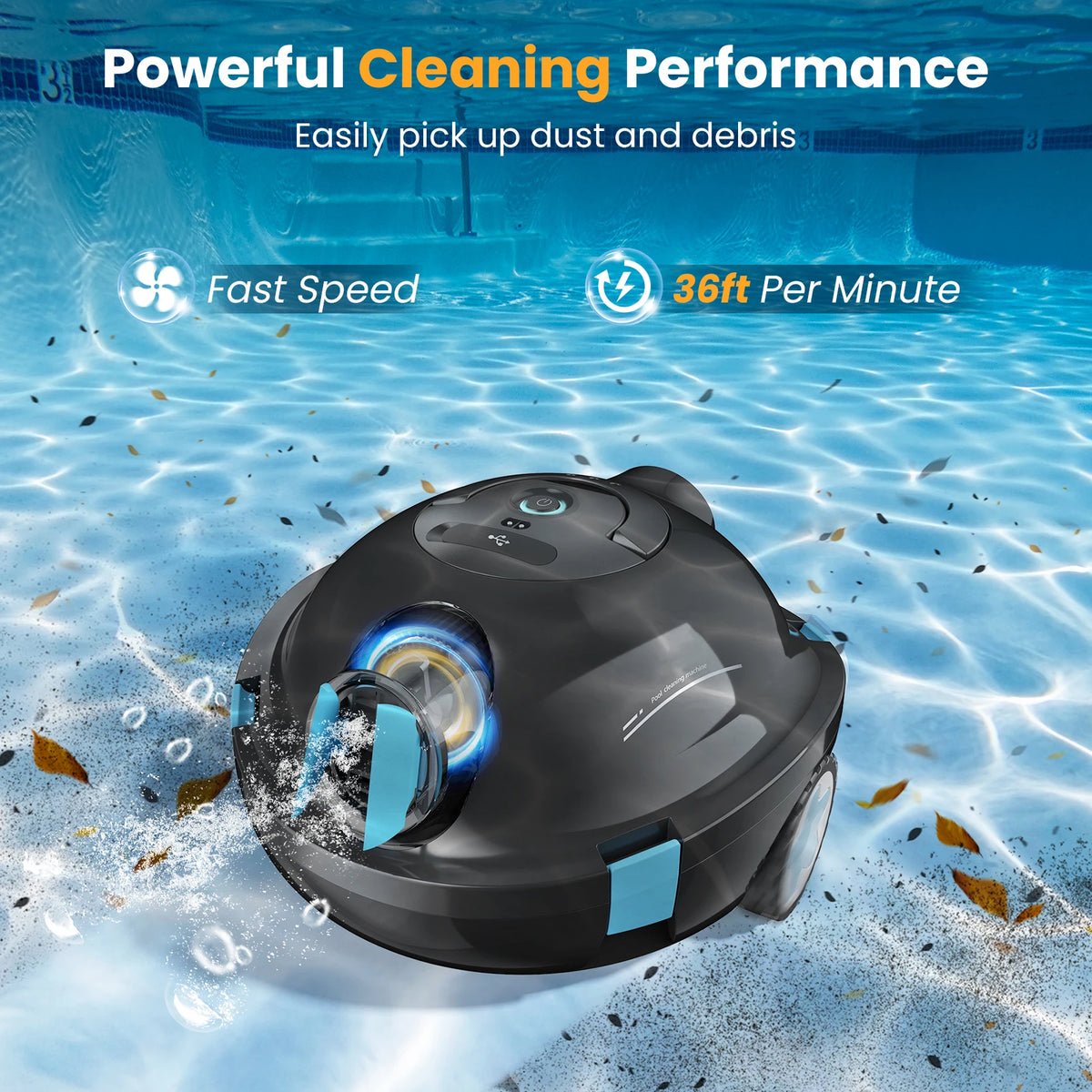 INSE Y10 Cordless Robotic Pool Cleaner Featuring Self Parking