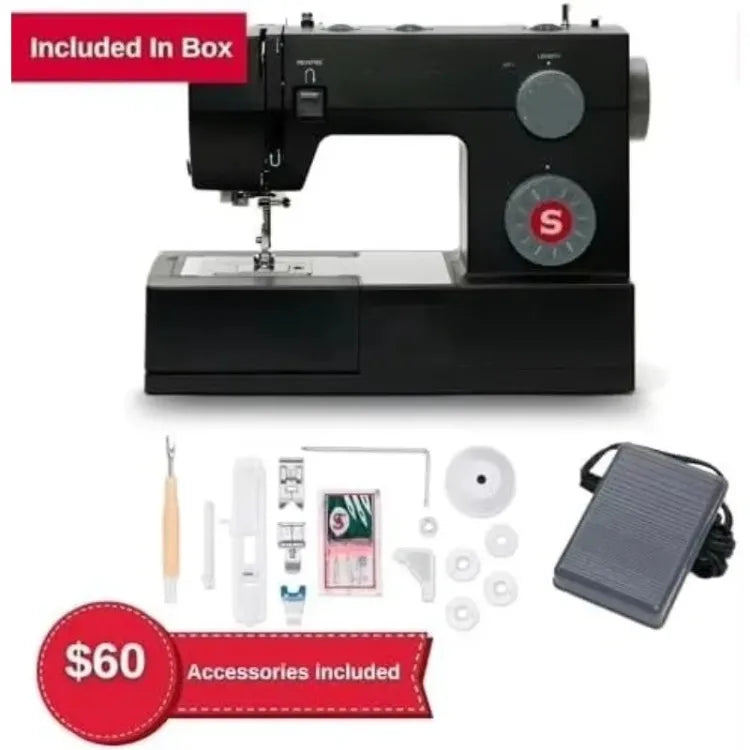 Heavy Duty 4432 High Speed Sewing Machine With Accessory Kit