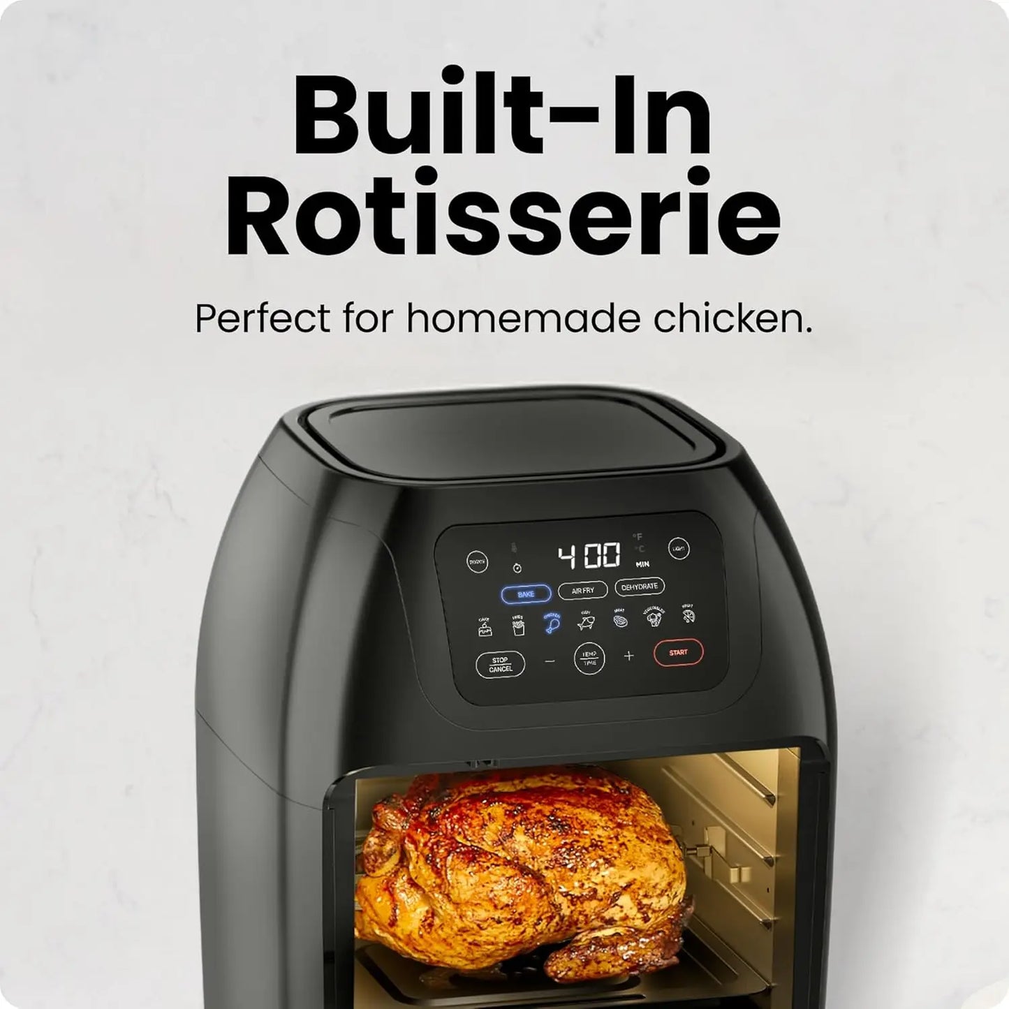 XMSJ Multifunctional Digital Air Fryer Rotisserie Dehydrator Convection Oven