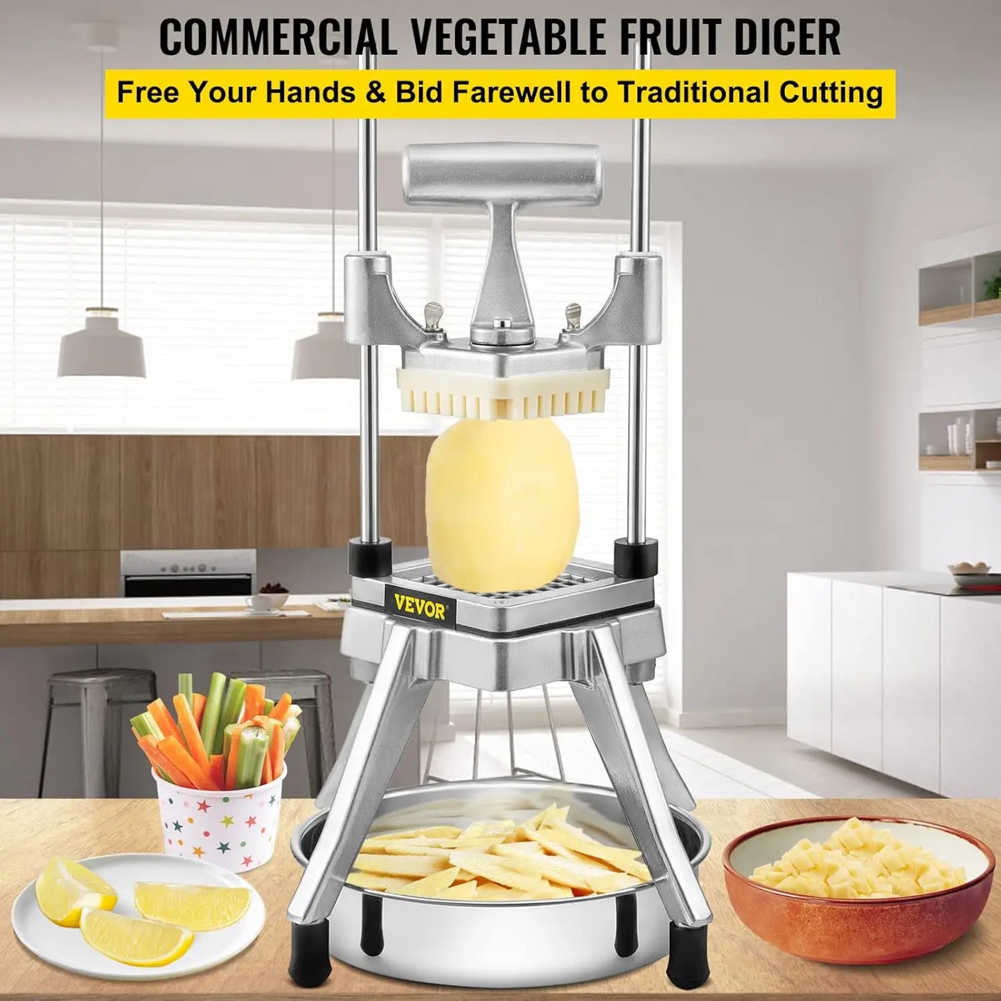 XMSJ Commercial Food Chopper And Vegetable Fruit Processor