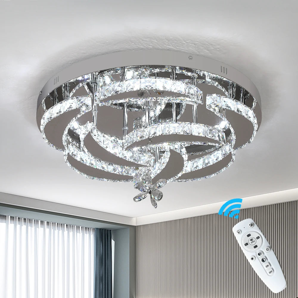 Vetrulus Modern K9 Crystal LED Ceiling Chandelier Light