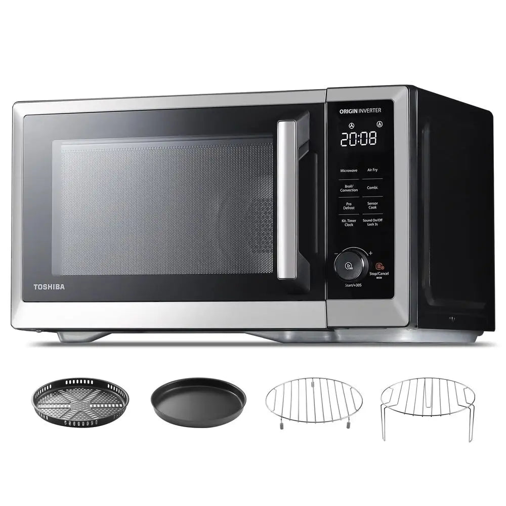 YTYIN Countertop Microwave Oven Air Fryer Combo Inverter Convection