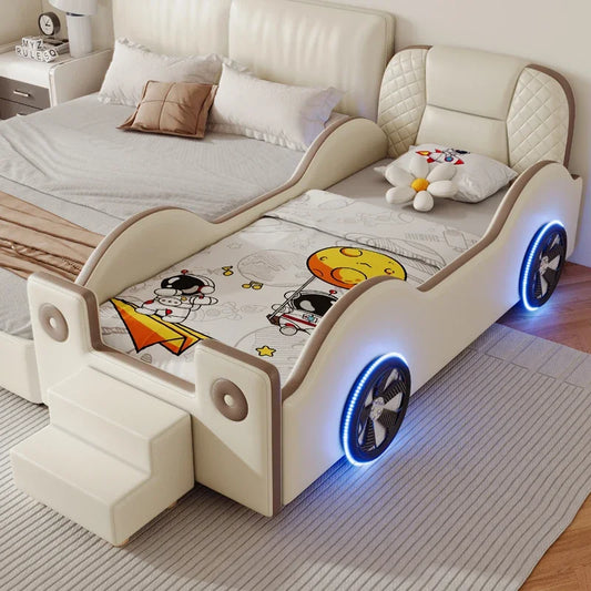 Toddler Bed Modern Luxury Design For Children Space Saving Mattress