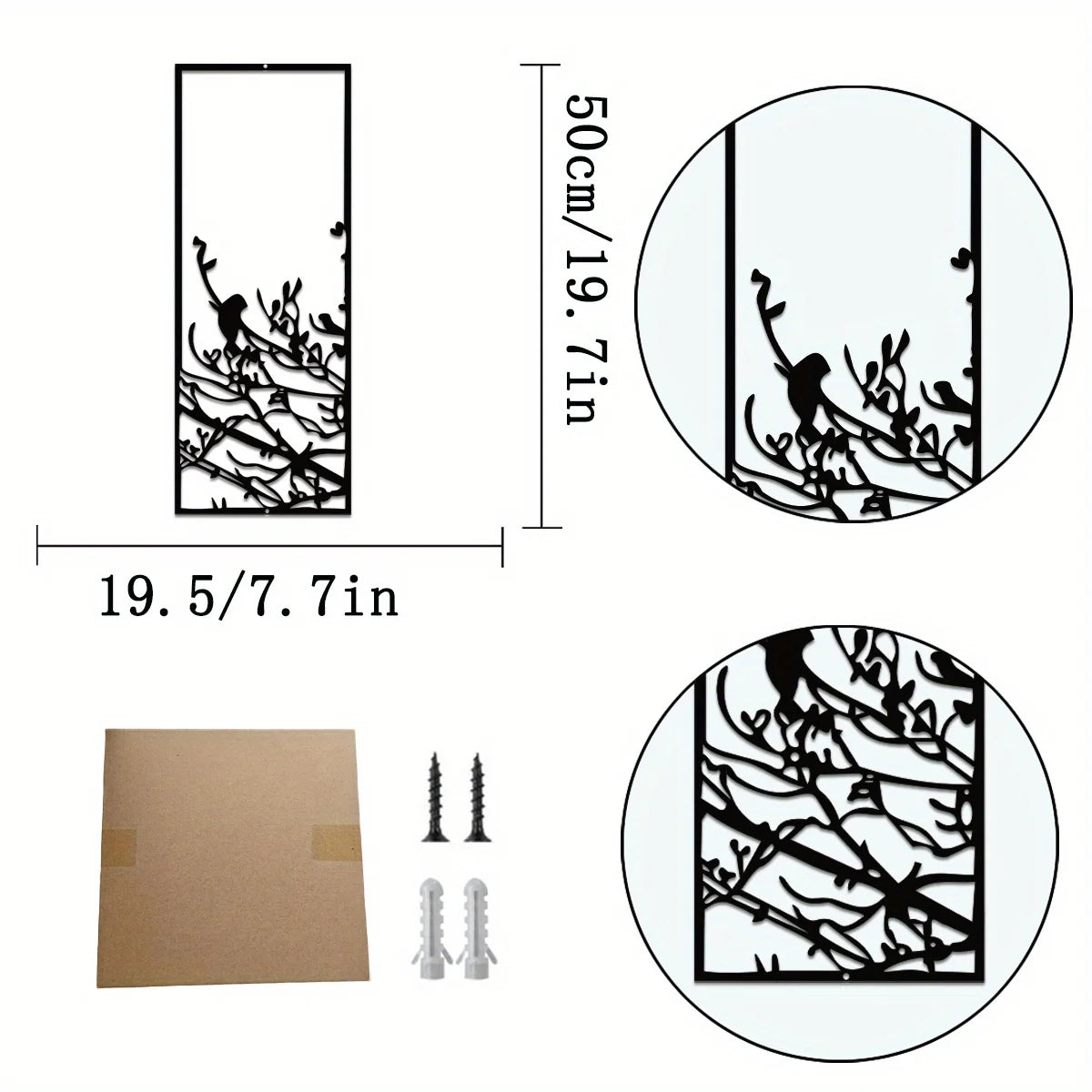 Tree Of Life Metal Wall Decor Mid Century Home Accent
