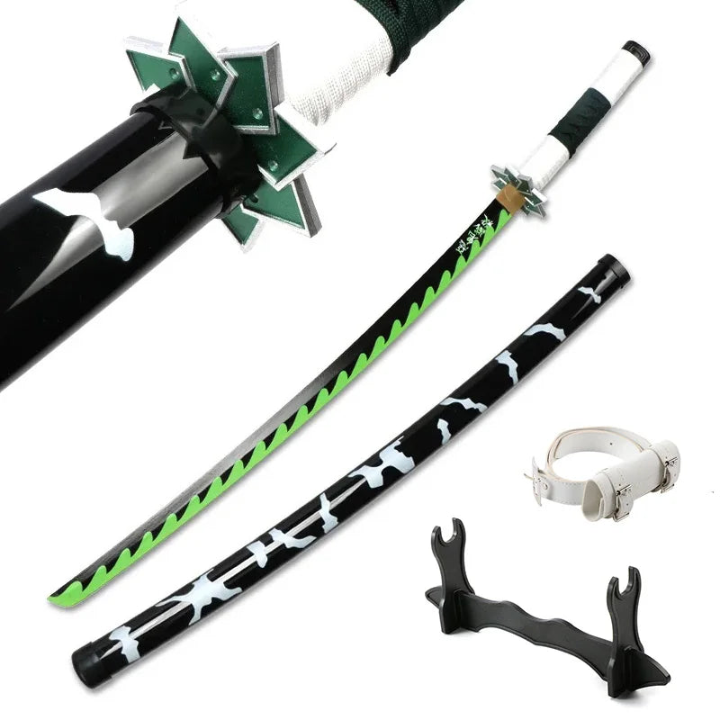 Anime Katana Cosplay Bamboo Wooden Toy Sword Tanjiro Zenitsu Kyoujurou