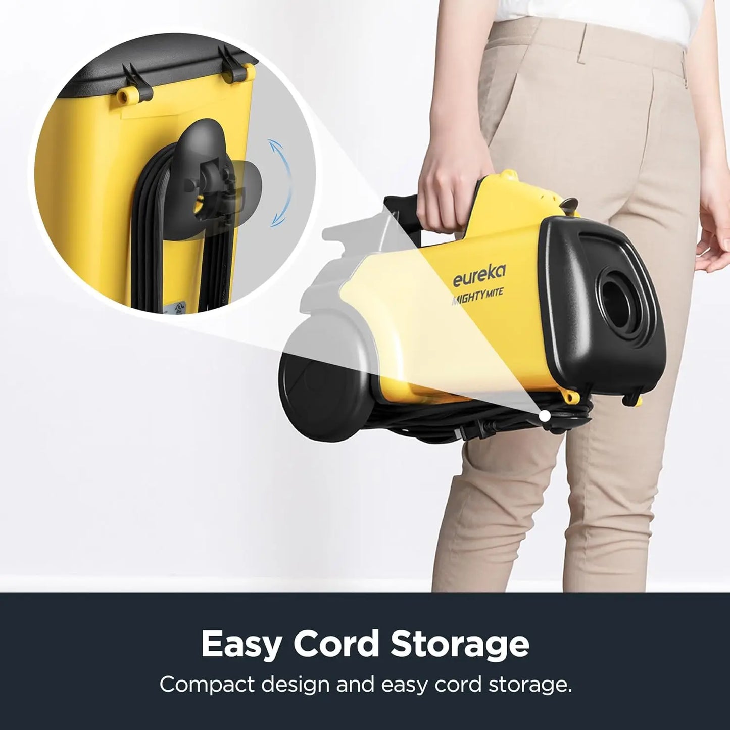 XMSJ Canister Vacuum Cleaner Lightweight Powerful For Carpets And Floors