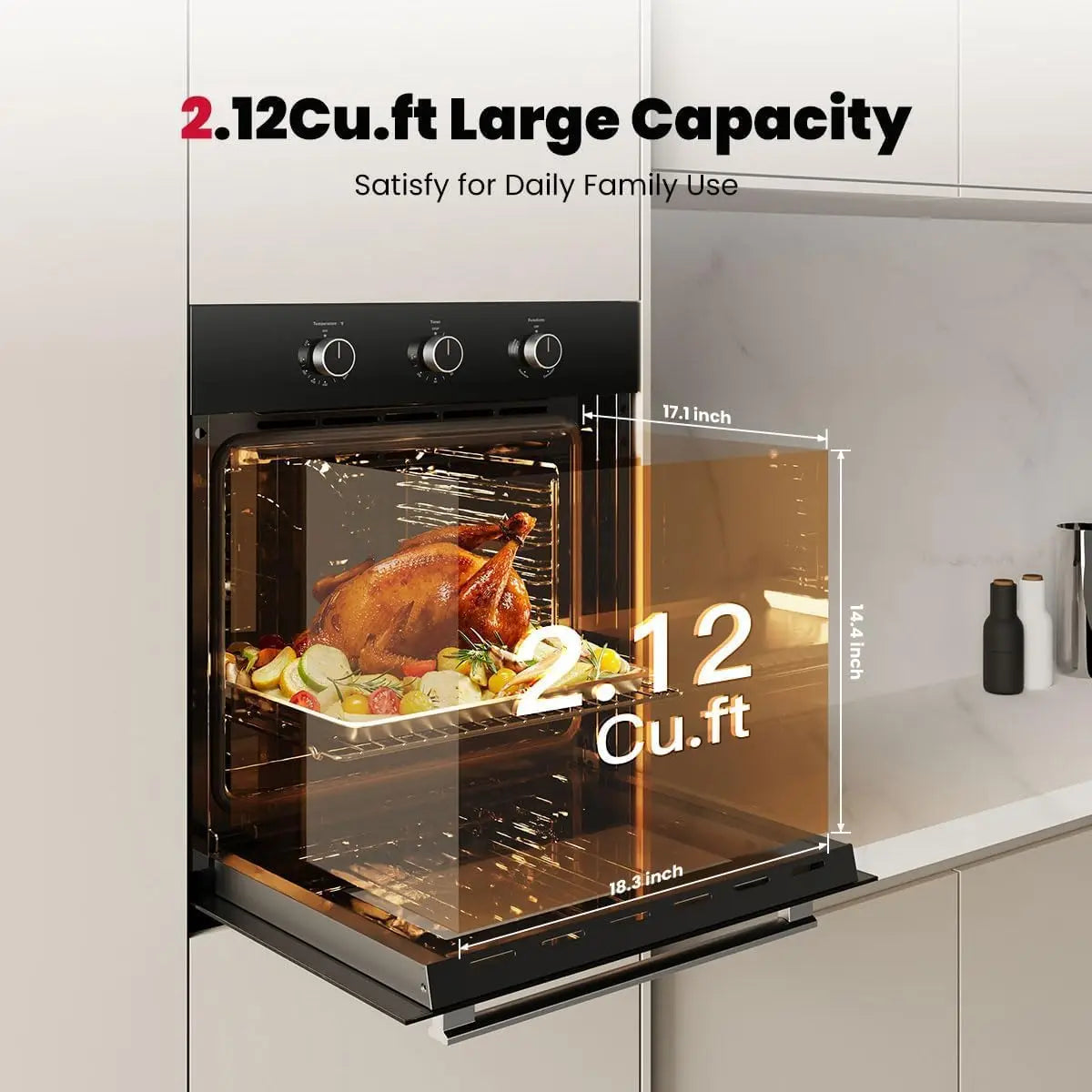XMSJ Natural Gas Wall Oven With Rotisserie And Convection