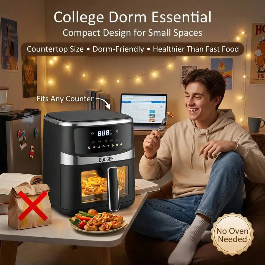 XMSJ Air Fryer With Hi Fry Technology And Touchscreen Controls