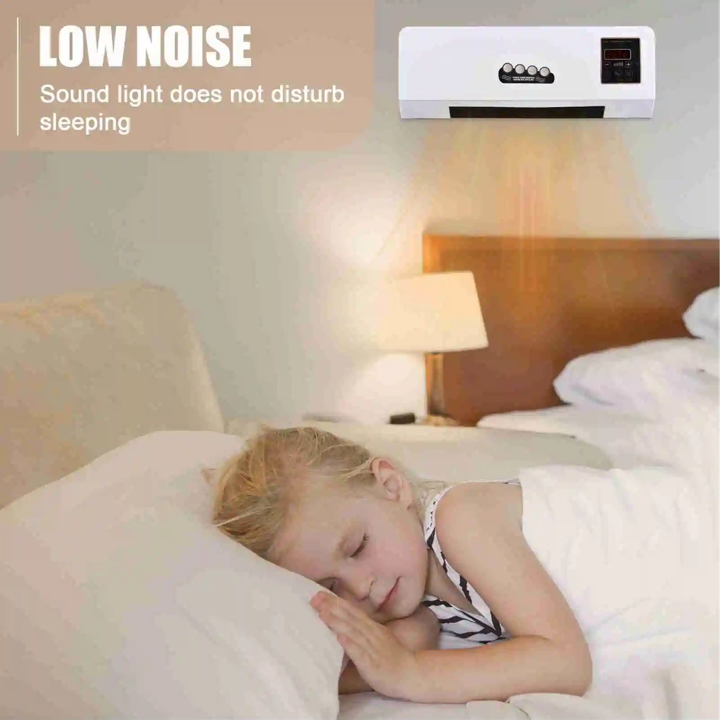 Wall Mounted Dual Function Heater And Fan With Digital Timer
