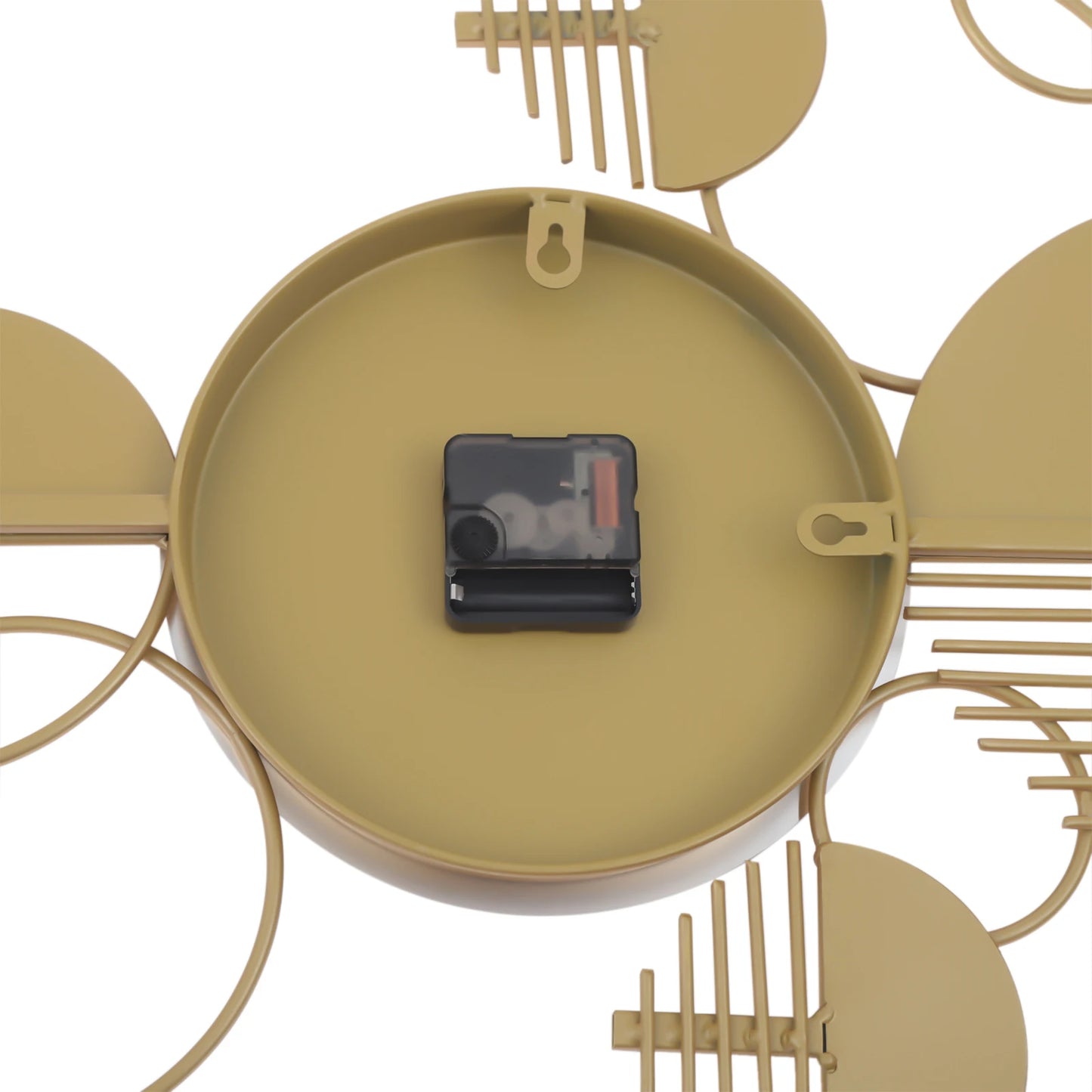 Creative Modern Metal Wall Clock Battery Operated Silent Minimalist Clock