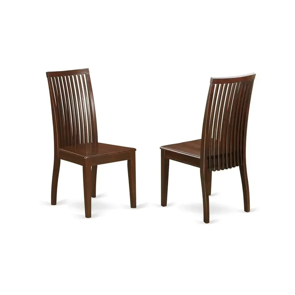XMSJ Five Piece Round Dining Table Set With Dropleaf Chairs
