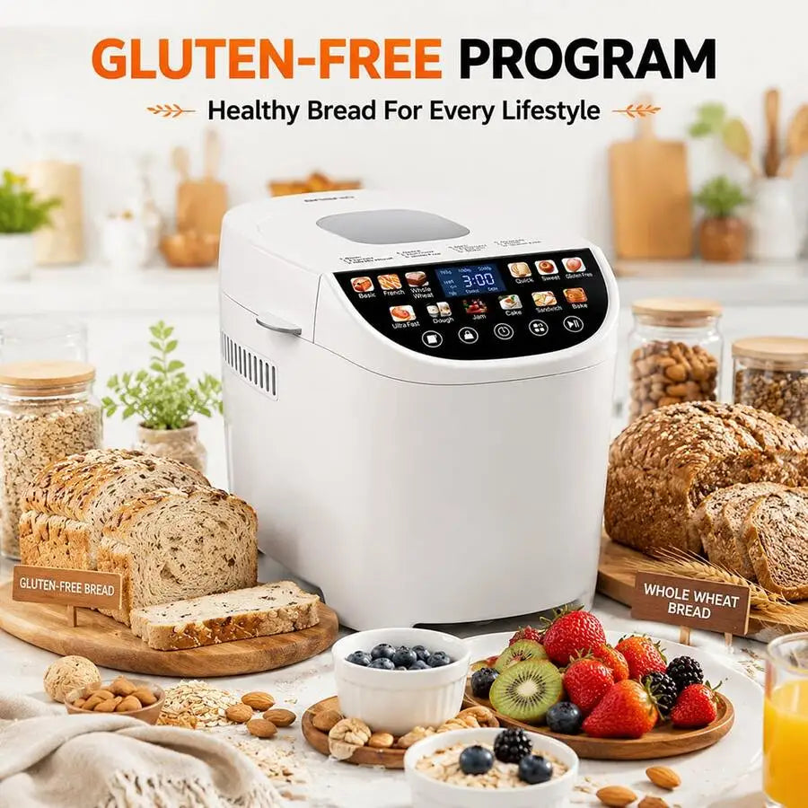 XMSJ Smart Bread Maker 12 In 1 Automatic Bread Machine