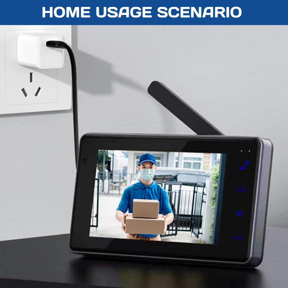 Wireless Video Doorbell Intercom With Two-Way Audio and Night Vision