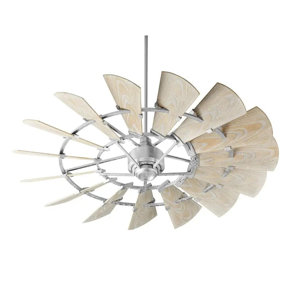 YTYIN Windmill 15 Blade Wagon Wheel Ceiling Fan DC Motor