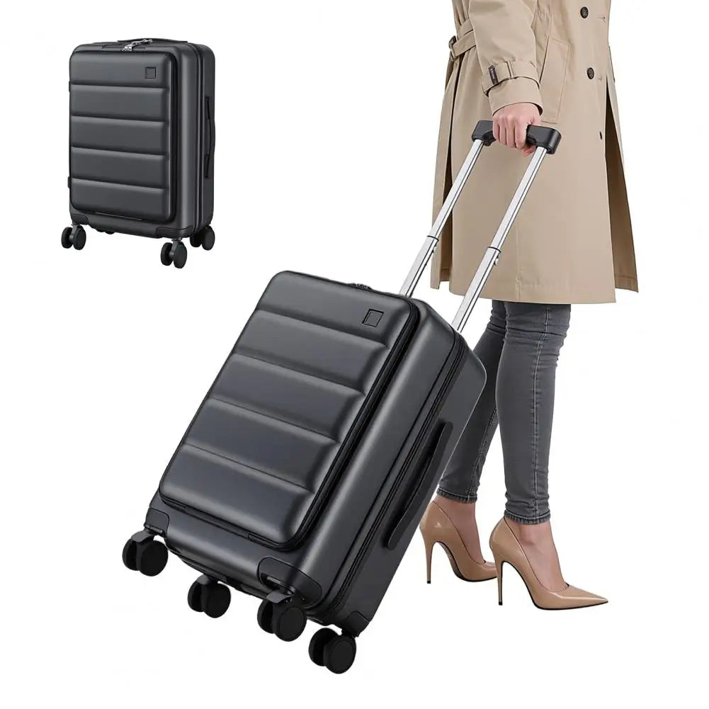 SANWOOD Carry-On Spinner Luggage With Laptop Pocket And TSA Lock