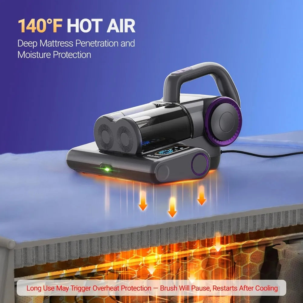 FEPPO Mattress Vacuum Cleaner With UVC Light and HEPA Filter