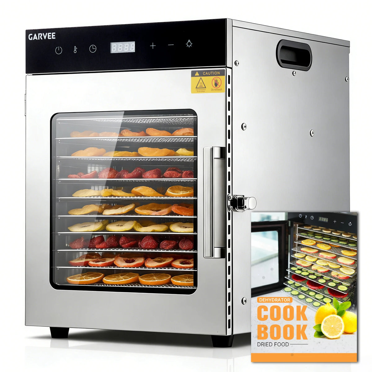 HiMISS Stainless Steel Digital Food Dehydrator With Adjustable Temperature Control