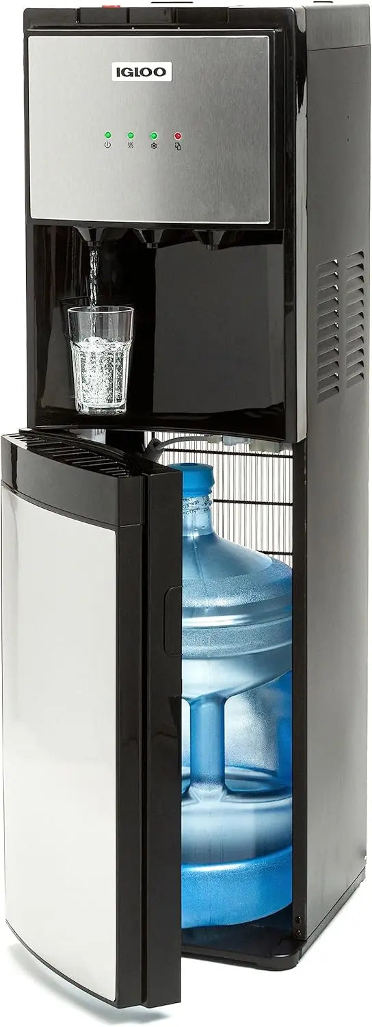 XMSJ Bottom Loading Water Cooler Dispenser Hot Cold Stainless Steel