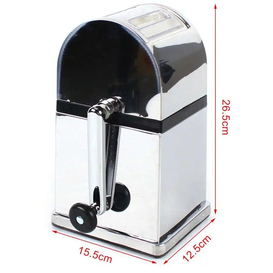 XMSJ Ice Crusher Manual Stainless Steel Shaver For Ice Chips