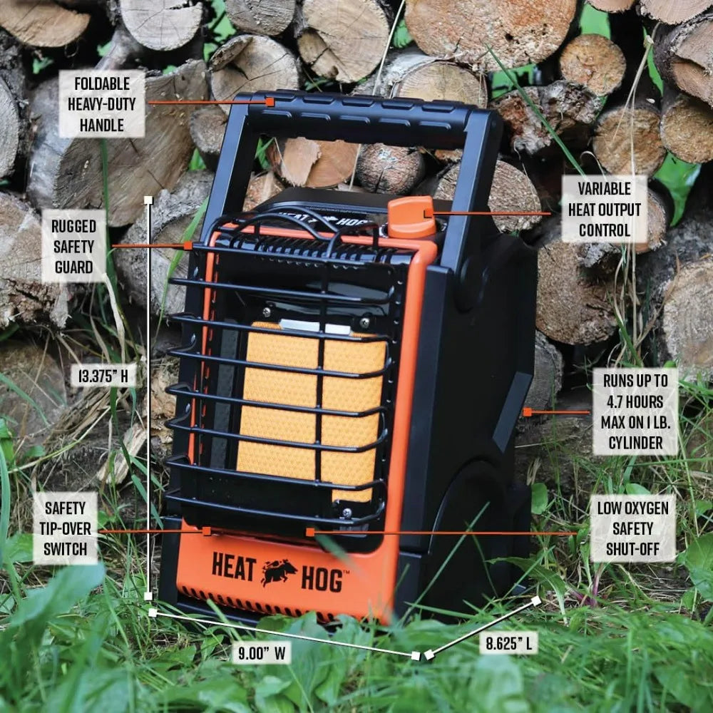 Heat Hog 9000 BTU Propane Radiant Portable Outdoor Heater