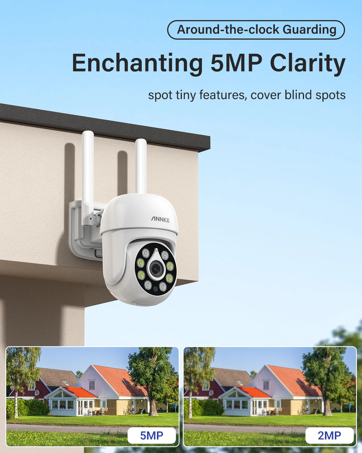 ANNKE 5MP WiFi Camera Human Detection Two Way Audio Night Vision