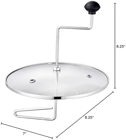 XMSJ Manual Stovetop Popcorn Popper Stainless Steel With Stirring Rod