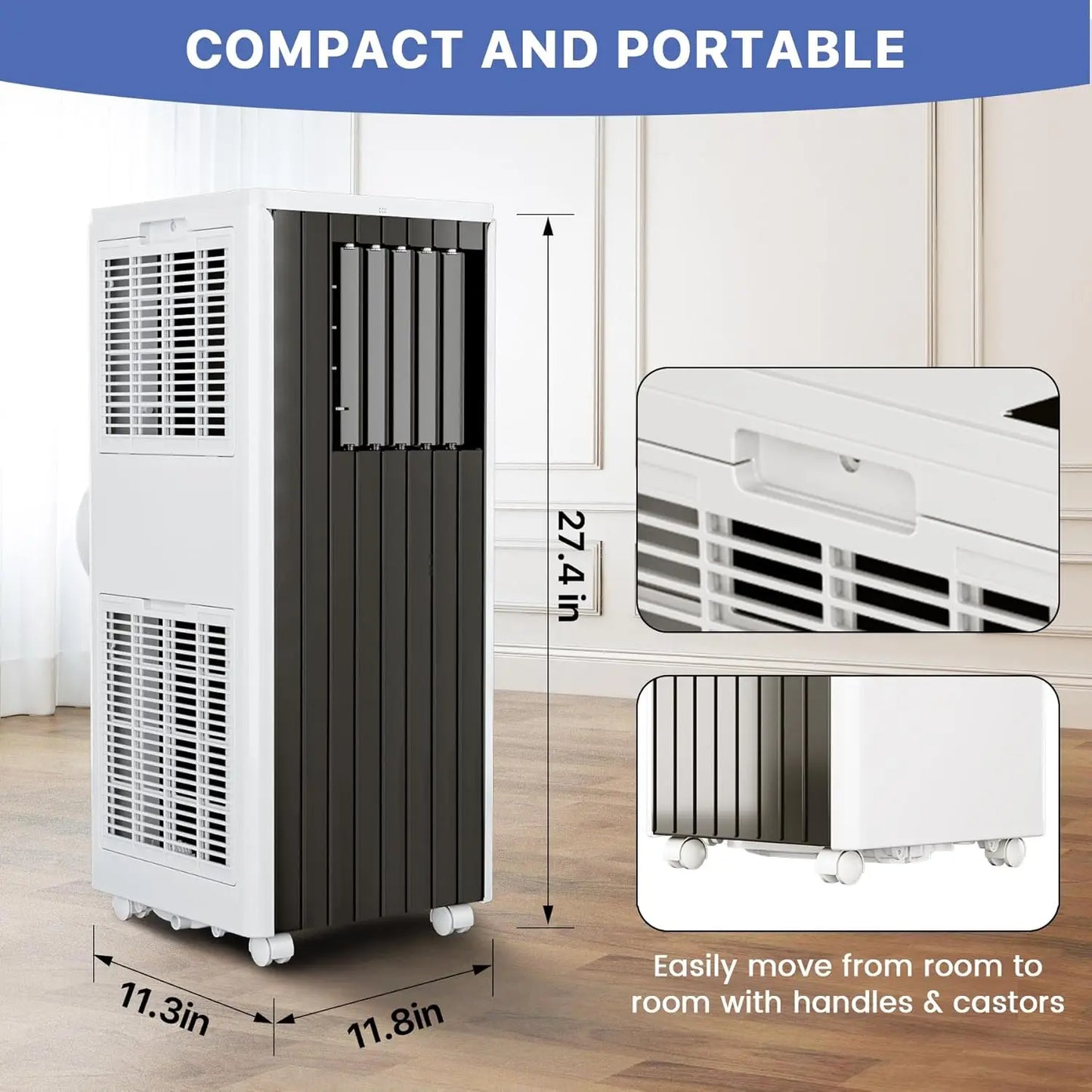 XMSJ Portable 8000 BTU Air Conditioner Quiet Operation