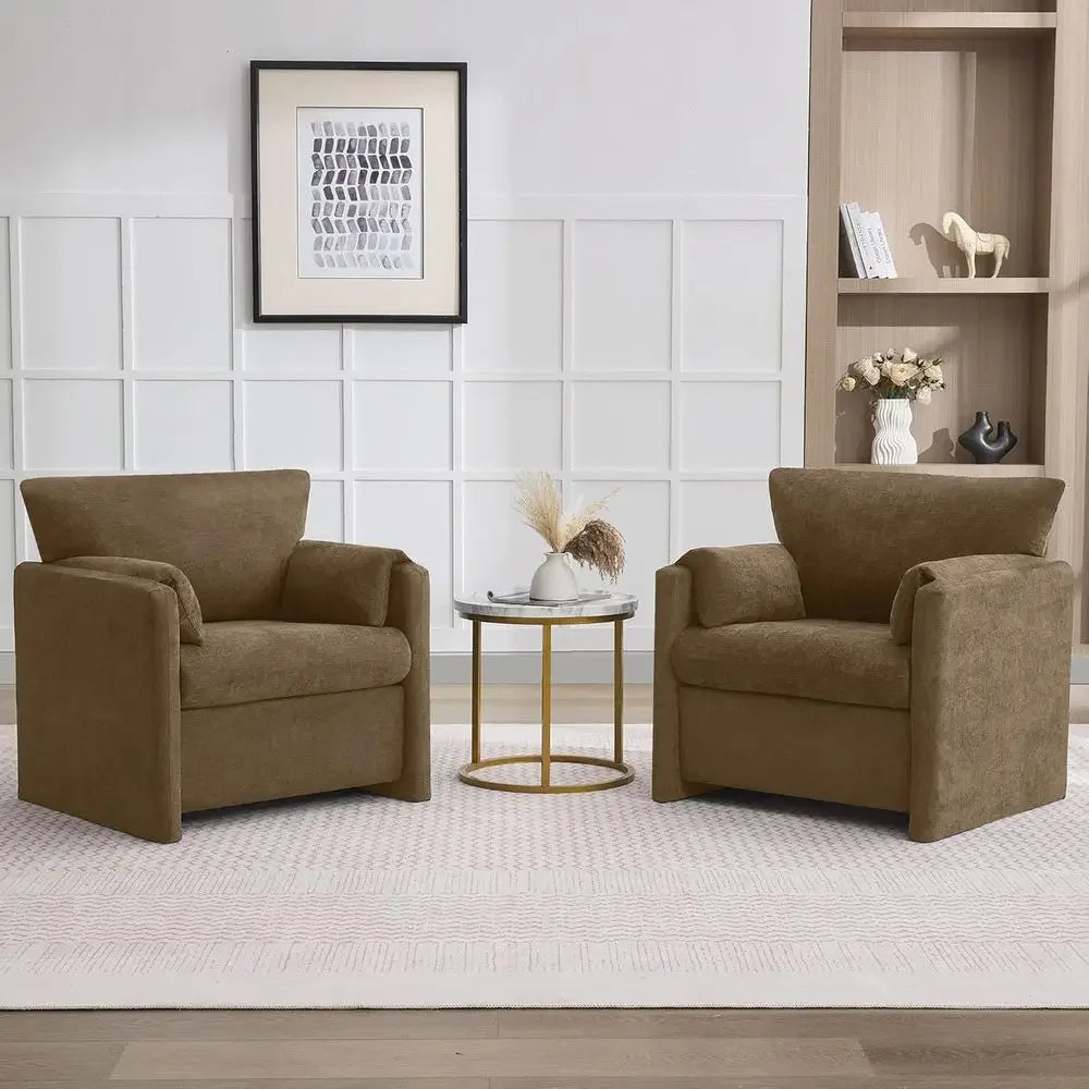 Oversized Accent Chair for Living Room Two Piece Set
