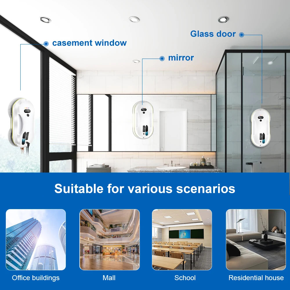 PuRuikai Automatic Window Cleaning Robot With Remote Control