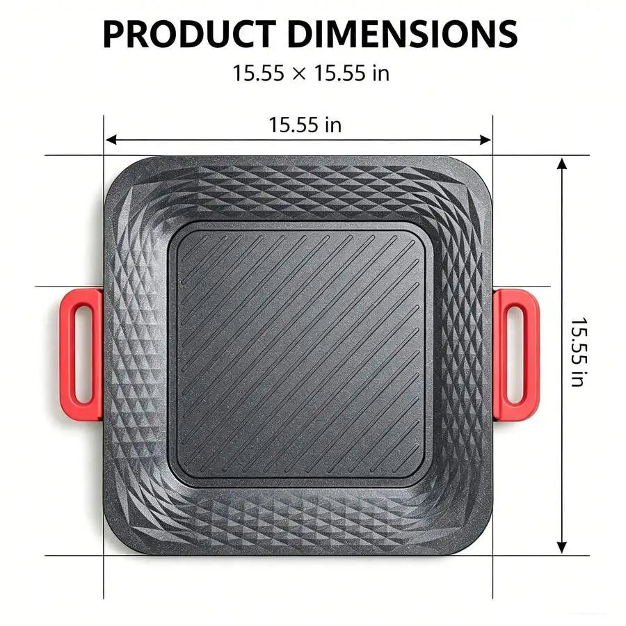 XMSJ 1500W Electric Griddle With Nonstick Surface And Temperature Control