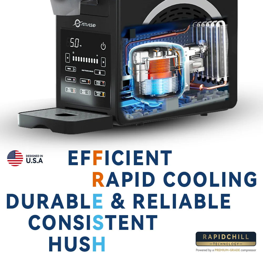 Astralship Slushie Machine With 6 Preset Programs And Smart Temperature Control