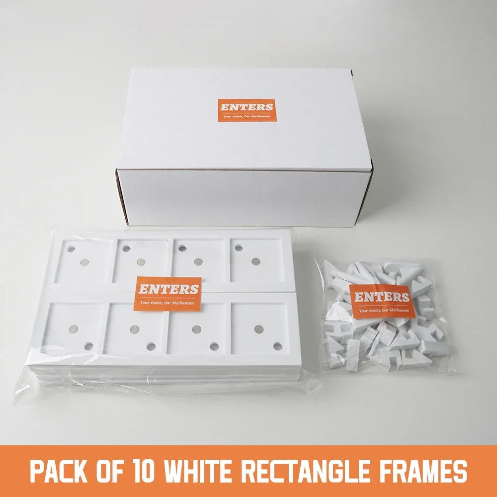 Acrylic Magnetic Photo Frame For Fridge Square Grid Display