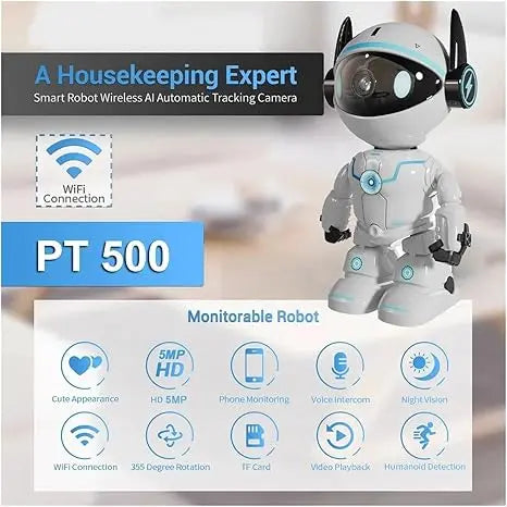 WESECUU 4MP WiFi Security Camera With Auto Tracking Night Vision
