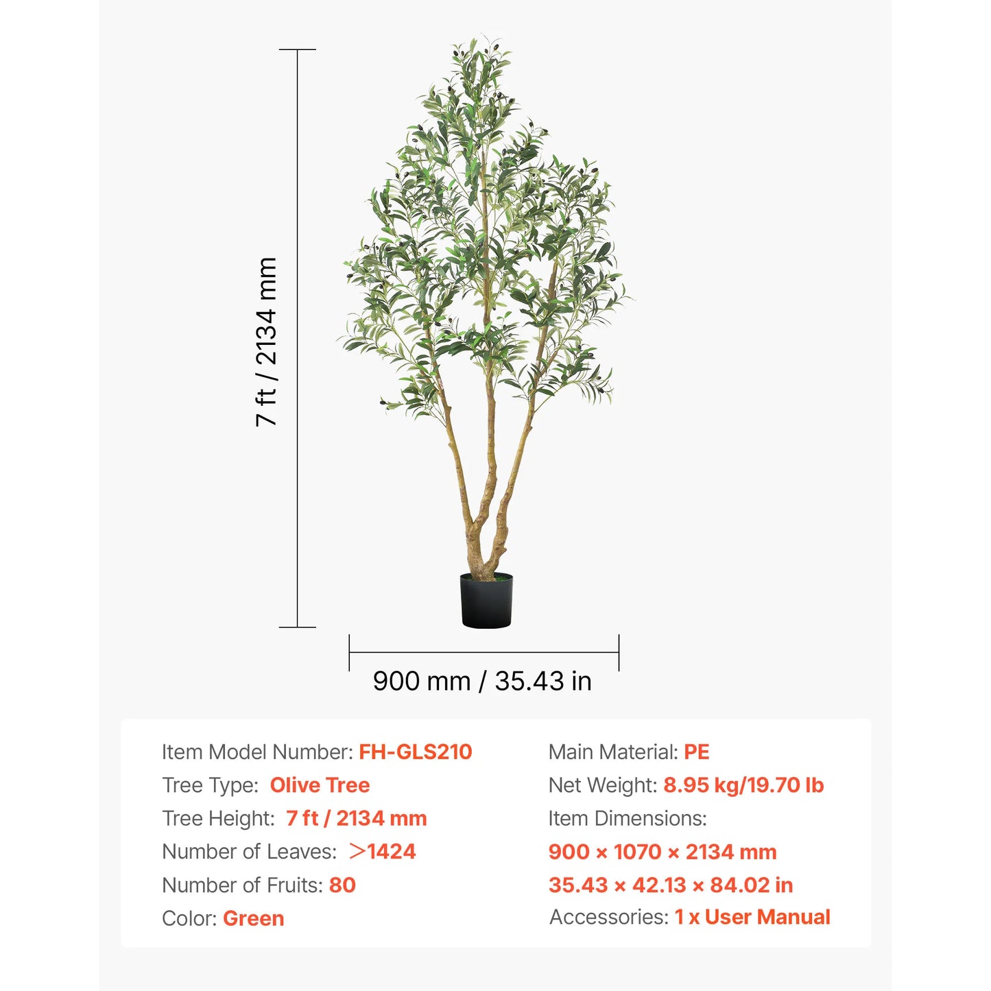 SucceBuy Elegant Artificial Indoor Tree For Modern Home Decor