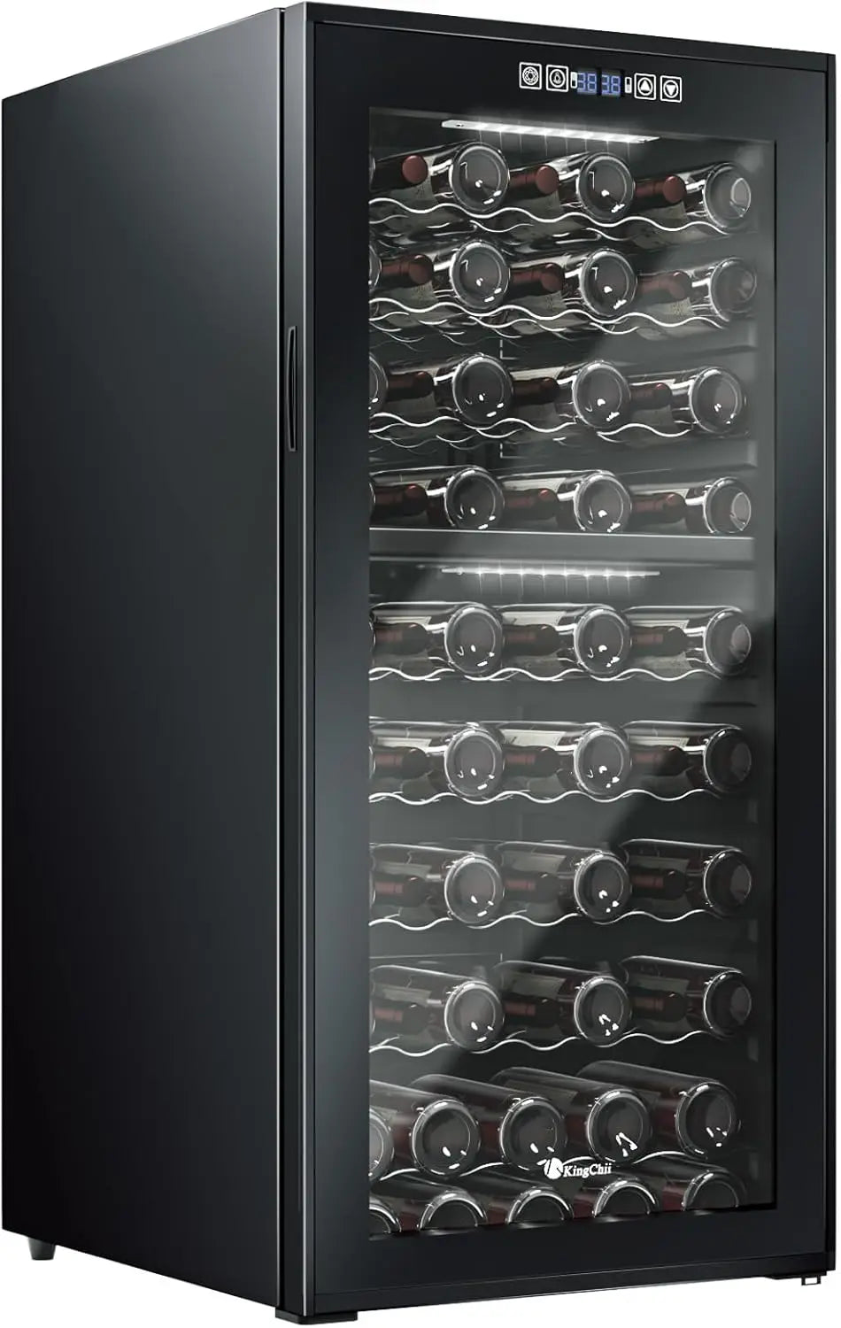 XMSJ Dual Zone Wine Cooler With Digital Control And Quiet Operation Freestanding