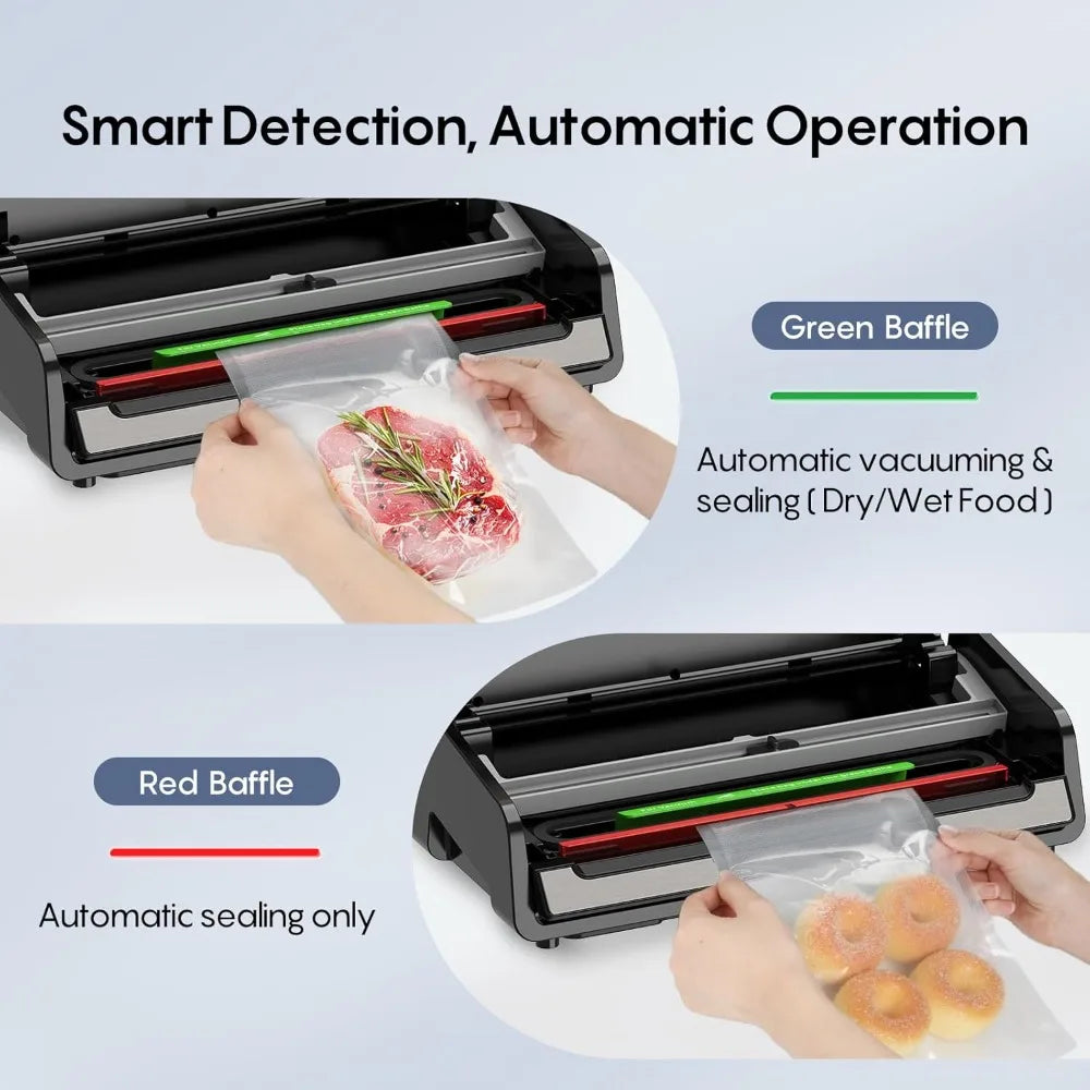 XMSJ FRESKO Automatic Vacuum Sealer With Auto Dry Wet Detection