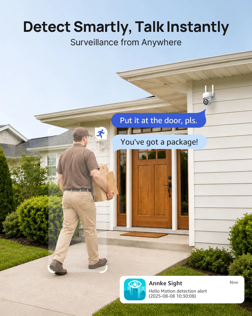ANNKE 5MP PTZ Wireless Outdoor Security Camera System With NVR