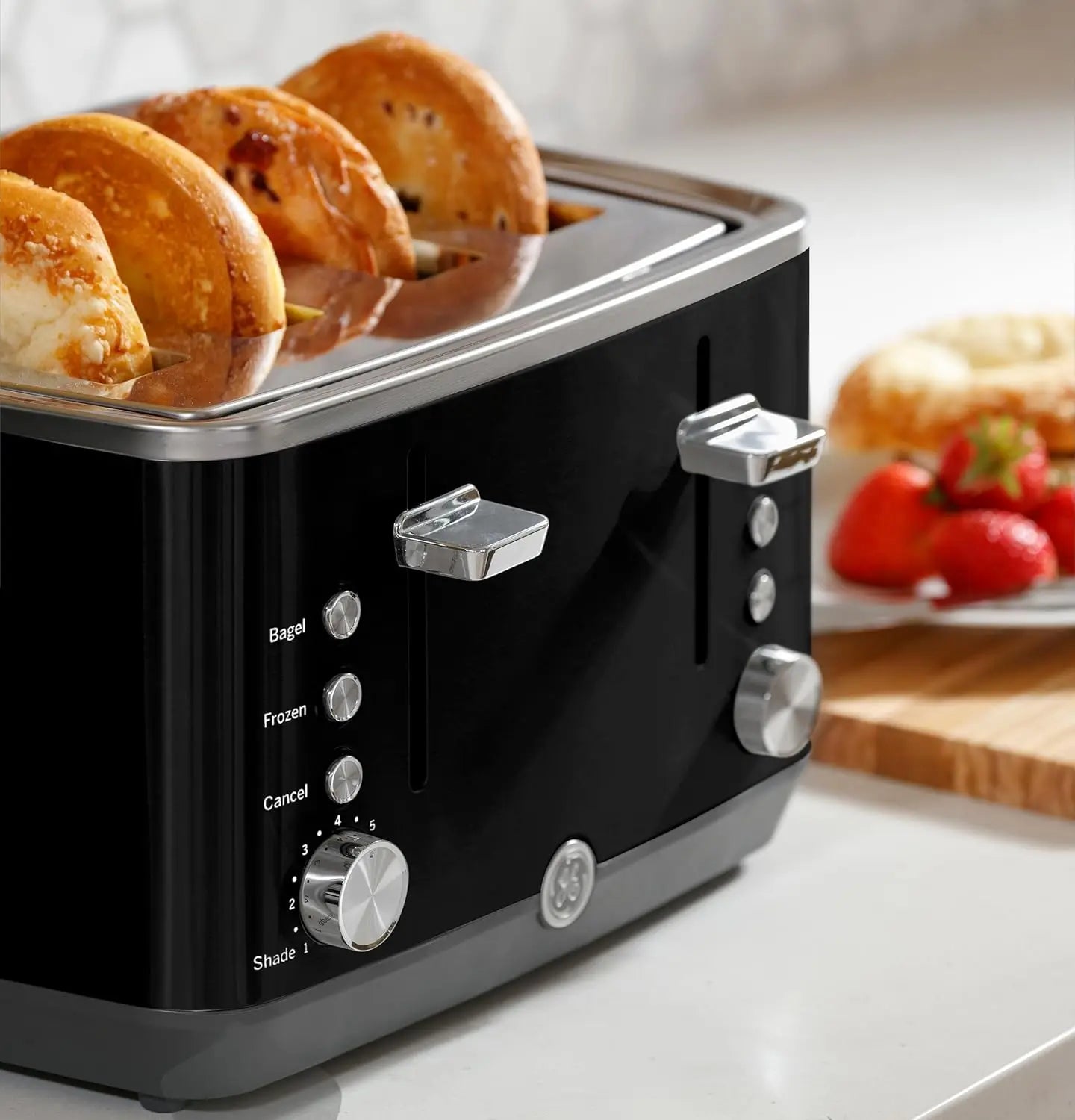 XMSJ 4 Slice Toaster With Extra Wide Slots For Bagels
