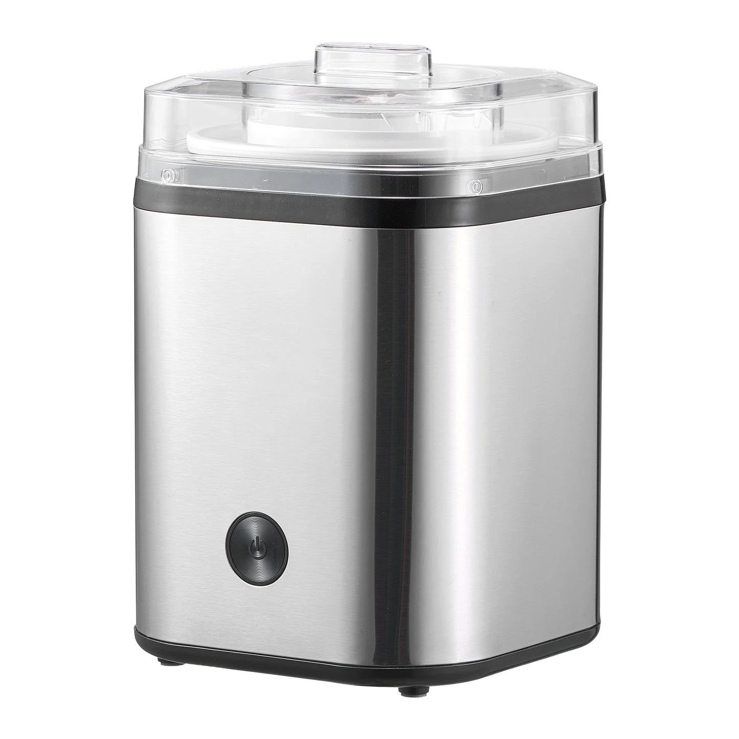 SucceBuy Ice Cream Maker Electric Automatic Easy Operation Stainless Steel