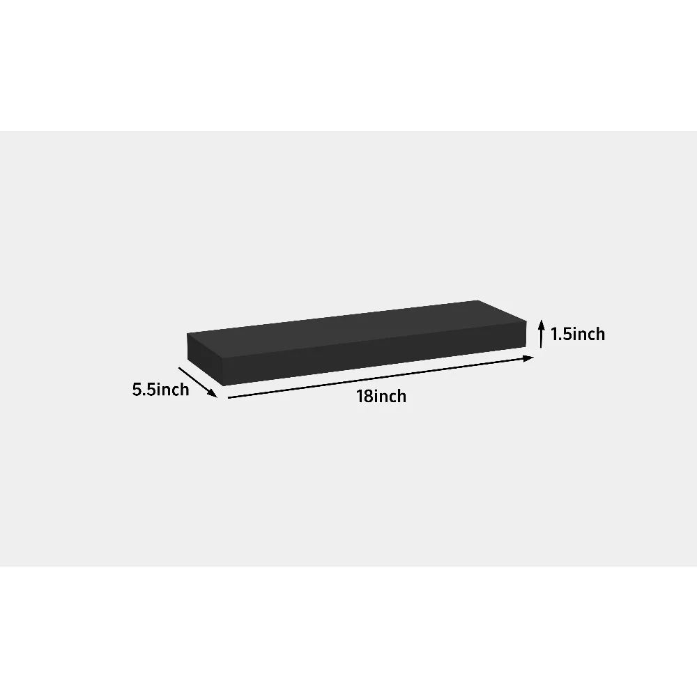 Wall Mounted Single Tier Wood Floating Shelf Mainstays