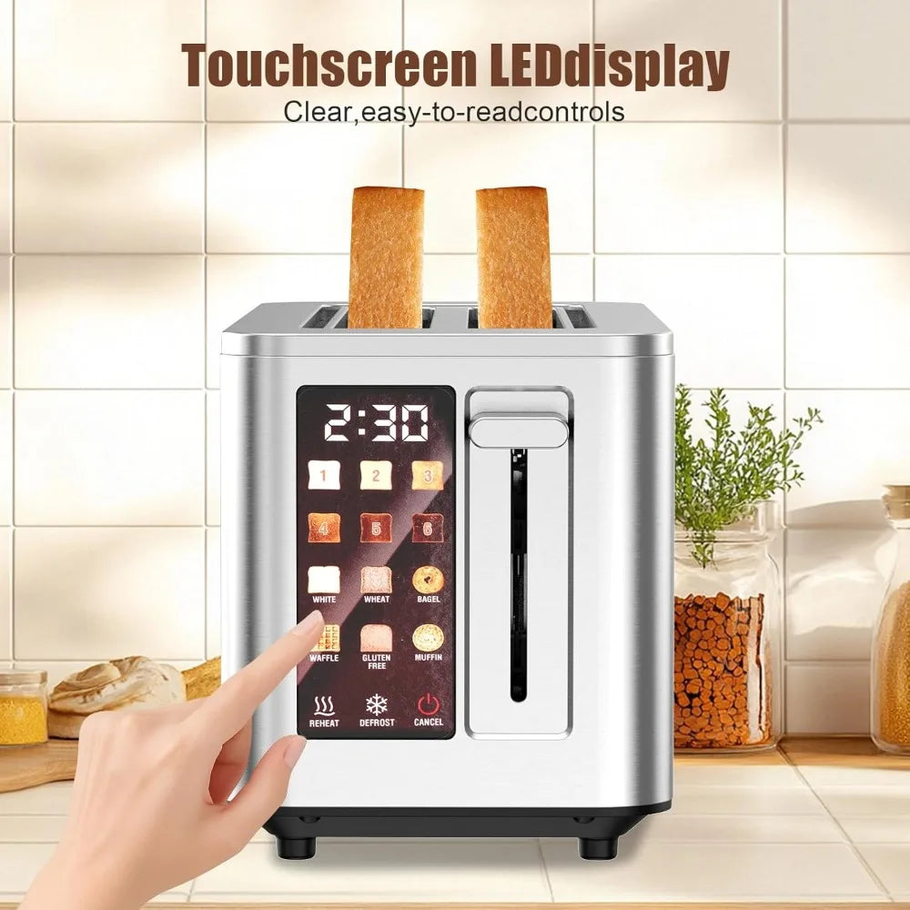 XMSJ 4 Slice Touch Screen Toaster With LCD Display