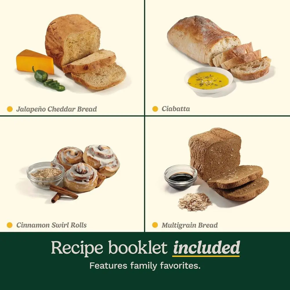 Stainless Steel Automatic Bread Maker With 12 Menu Options